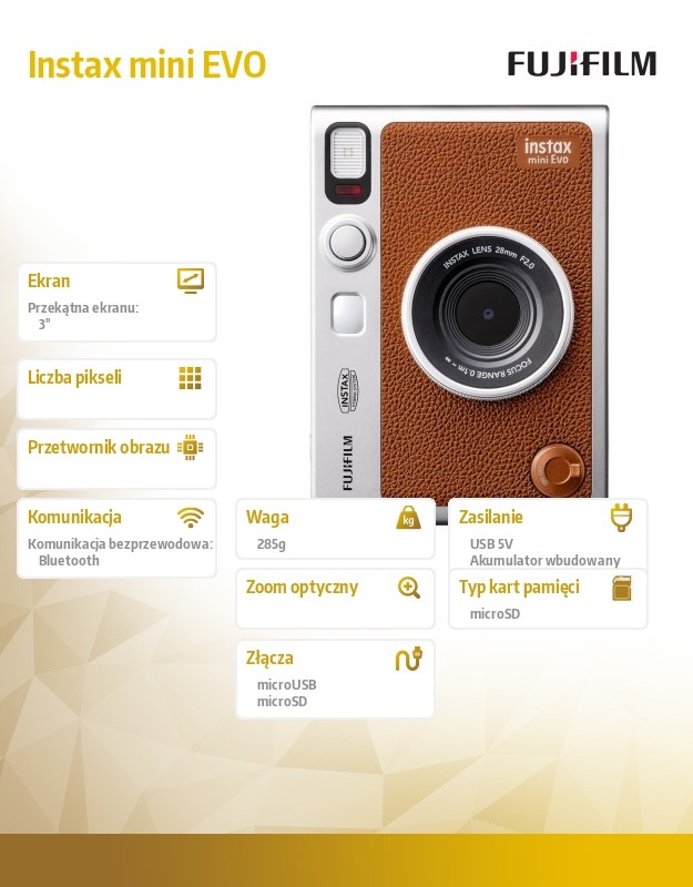 Camera Instax mini EVO brown - Image 5