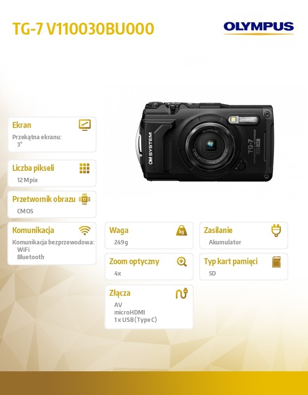 Camera TG-7 black - Image 3